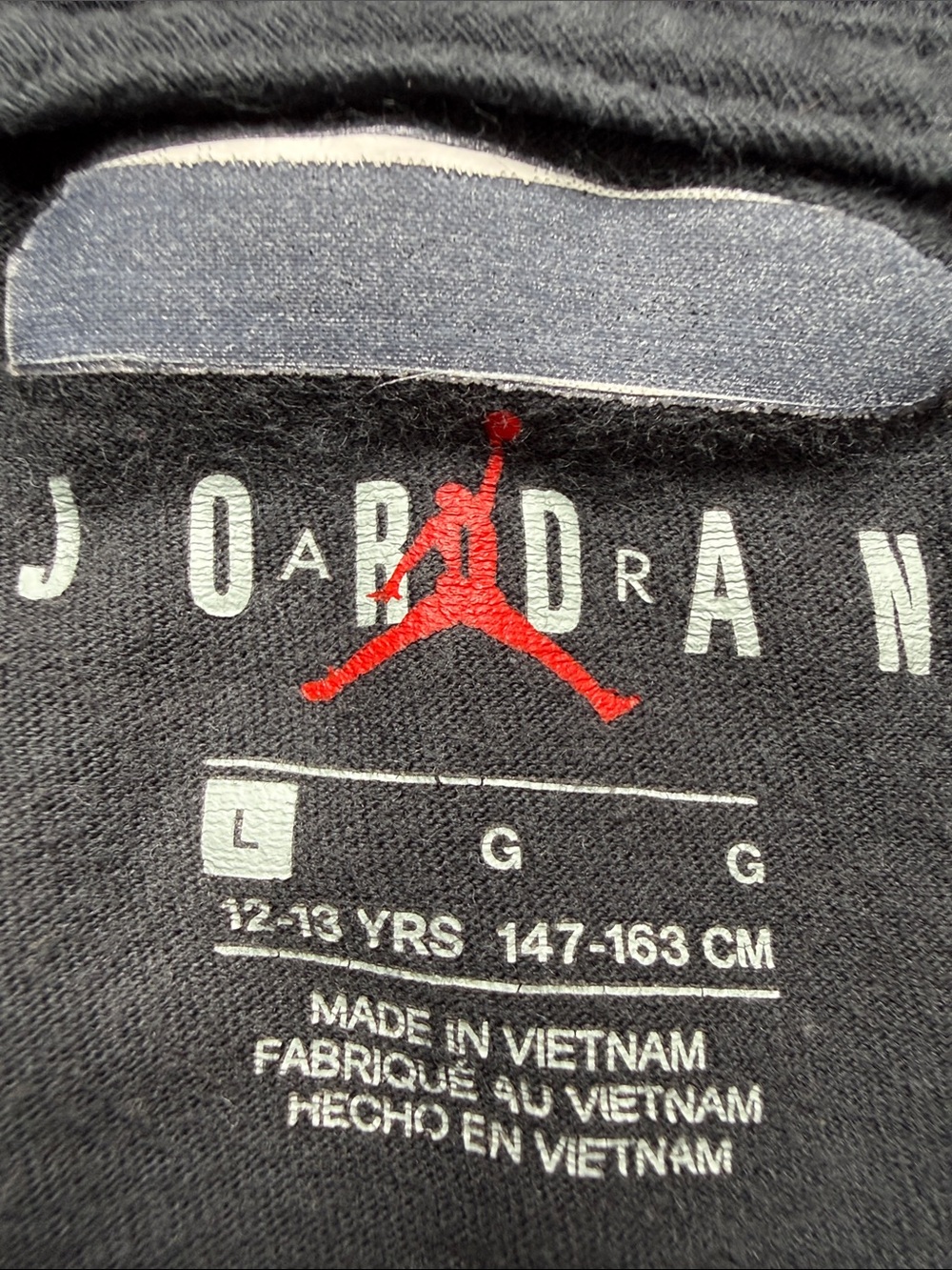 Jordan Black Long-Sleeve Shirt Jumpman.  boys youth size large - Picture 2 of 14
